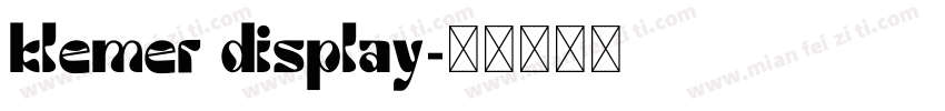 klemer display字体转换